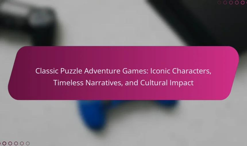 Classic Puzzle Adventure Games: Iconic Characters, Timeless Narratives, and Cultural Impact