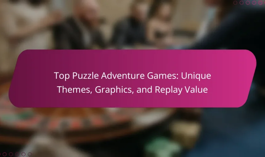 Top Puzzle Adventure Games: Unique Themes, Graphics, and Replay Value